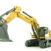 WSI 64-2002 - Liebherr R970 SME Tracked Excavator Yellow New Version - Scale 1:50