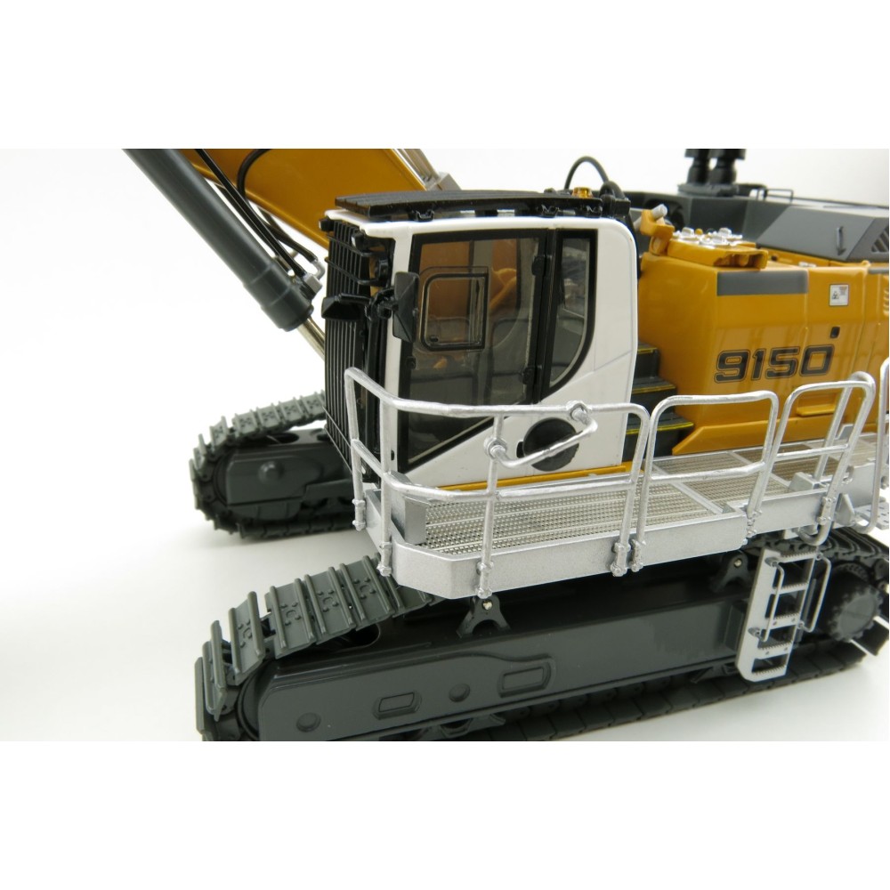 WSI 64-2003 Liebherr R 9150B Tracked Mining Excavator Yellow - Scale 1:50