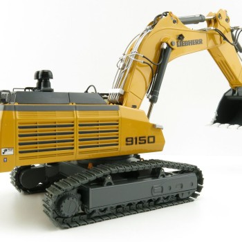 WSI 64-2003 Liebherr R 9150B Tracked Mining Excavator Yellow - Scale 1:50