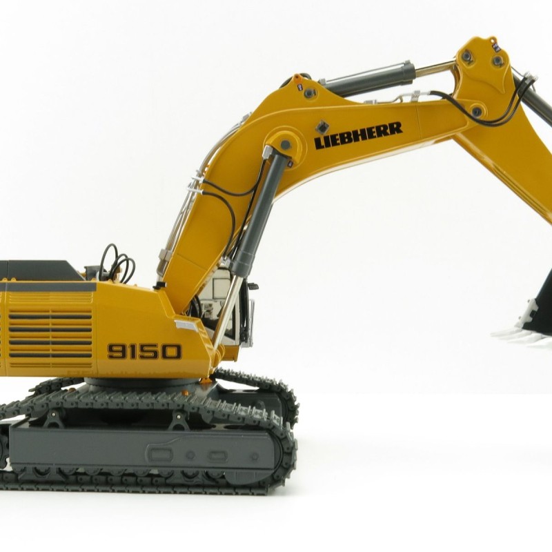 WSI 64-2003 Liebherr R 9150B Tracked Mining Excavator Yellow - Scale 1:50