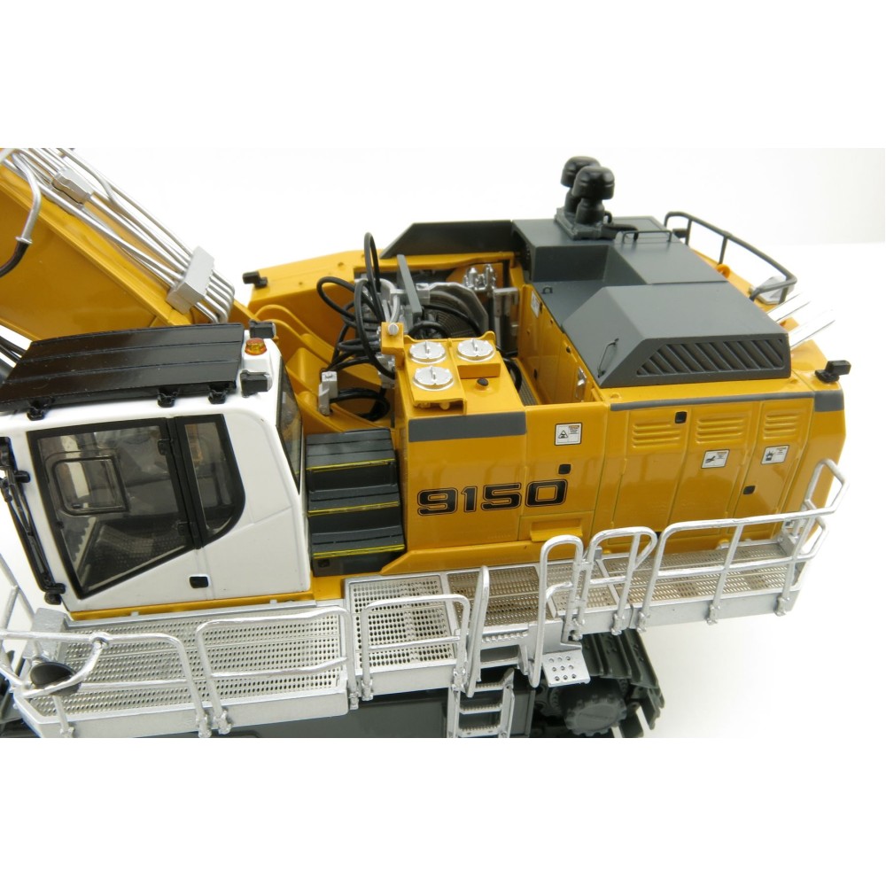 WSI 64-2003 Liebherr R 9150B Tracked Mining Excavator Yellow - Scale 1:50