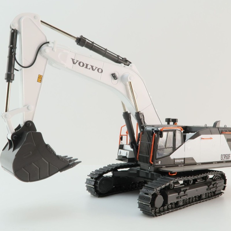 WSI 64-2012 - Large Volvo EC 950 F Tracked Excavator Limited White Edition - Scale 1:50 