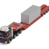 WSI 900033 - Mammoet Volvo FH4 GLOBETROTTER XL 8x4 LOWLOADER - 4 AXLE + 20 FT CONTAINER - Scale 1:87
