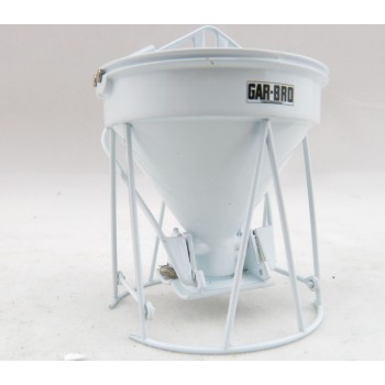 Weiss Brothers WBR002-1900 - Garbro Concrete Bucket - Round Gate - White - Scale 1:50