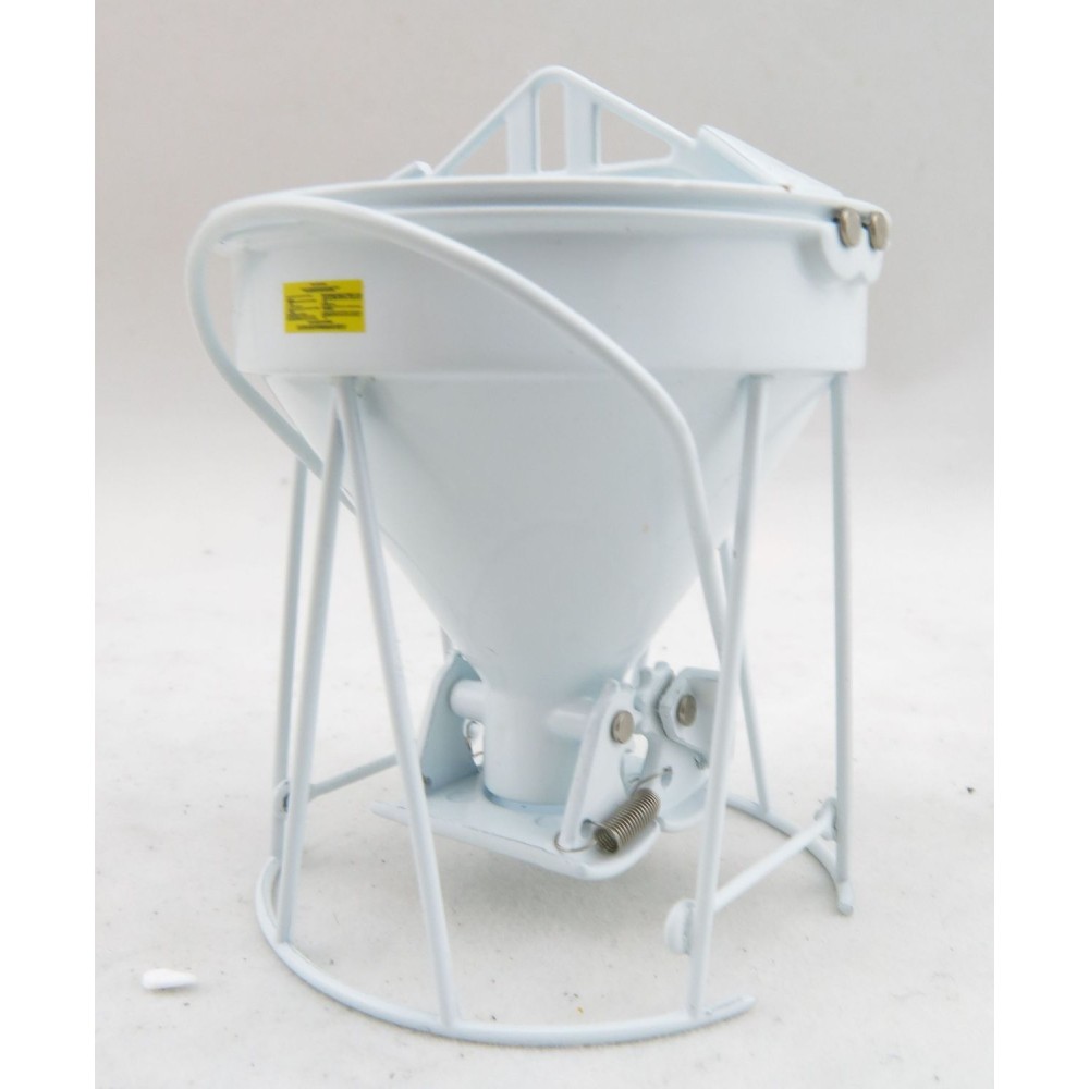 Weiss Brothers WBR002-1900 - Garbro Concrete Bucket - Round Gate - White - Scale 1:50