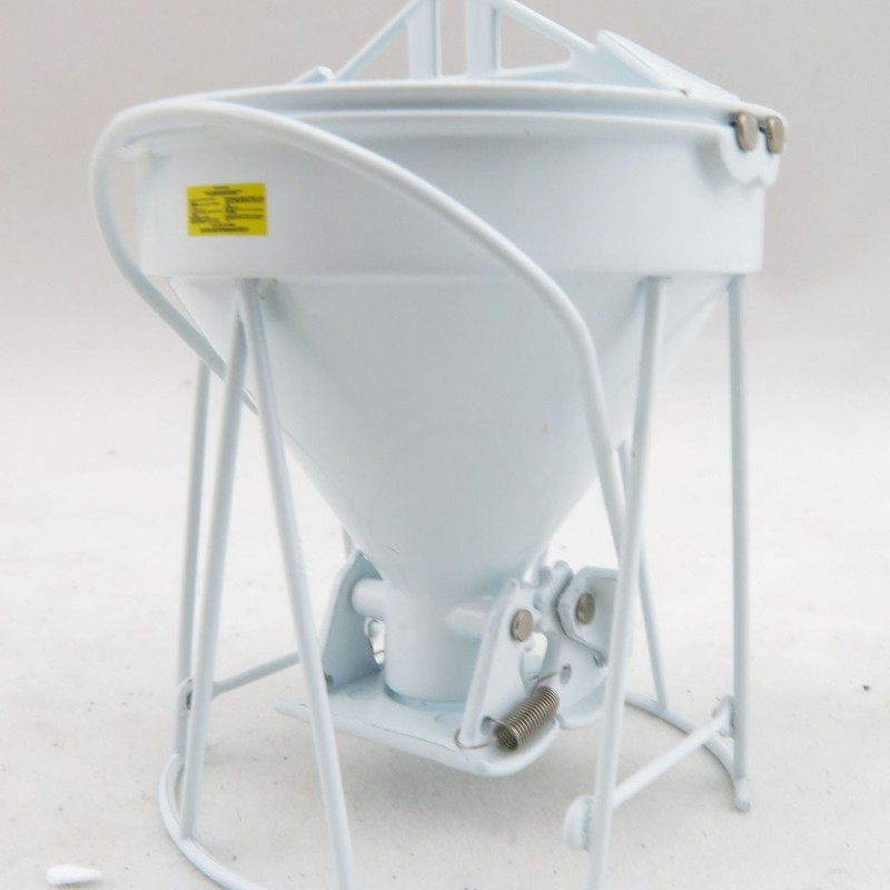 Weiss Brothers WBR002-1900 - Garbro Concrete Bucket - Round Gate - White - Scale 1:50