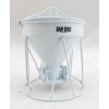 Weiss Brothers WBR002-1900 - Garbro Concrete Bucket - Round Gate - White - Scale 1:50