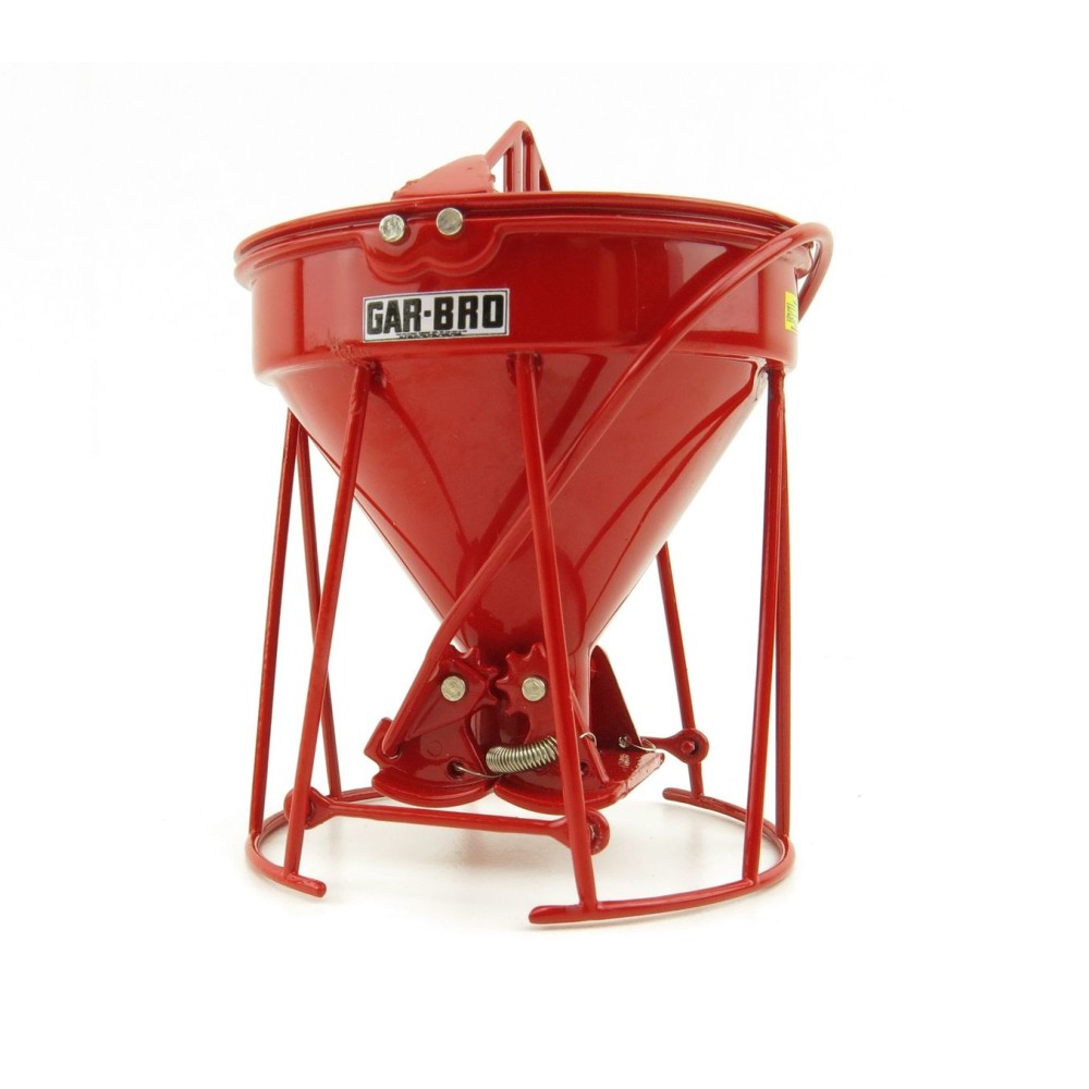 Weiss Brothers WBR002-1901 - Garbro Concrete Bucket - Round Gate - Red - Scale 1:50