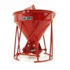 Weiss Brothers WBR002-1901 - Garbro Concrete Bucket - Round Gate - Red - Scale 1:50