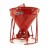 Weiss Brothers WBR002-1901 - Garbro Concrete Bucket - Round Gate - Red - Scale 1:50