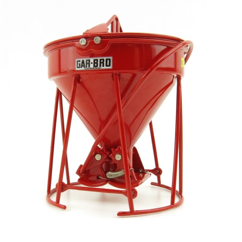 Weiss Brothers WBR002-1901 - Garbro Concrete Bucket - Round Gate - Red - Scale 1:50