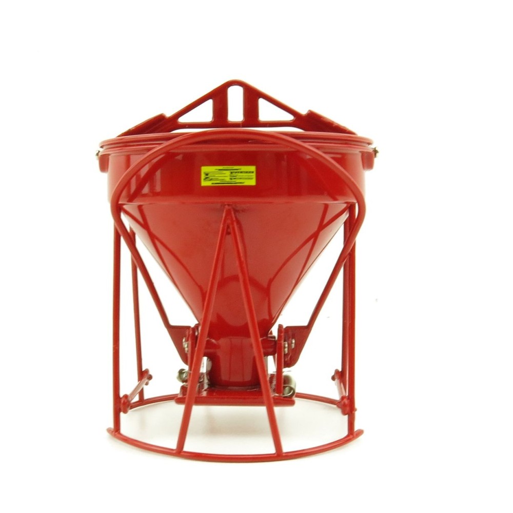 Weiss Brothers WBR002-1901 - Garbro Concrete Bucket - Round Gate - Red - Scale 1:50