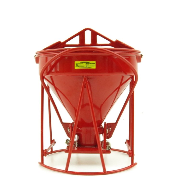 Weiss Brothers WBR002-1901 - Garbro Concrete Bucket - Round Gate - Red - Scale 1:50