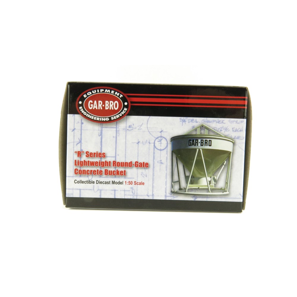 Weiss Brothers WBR002-1901 - Garbro Concrete Bucket - Round Gate - Red - Scale 1:50