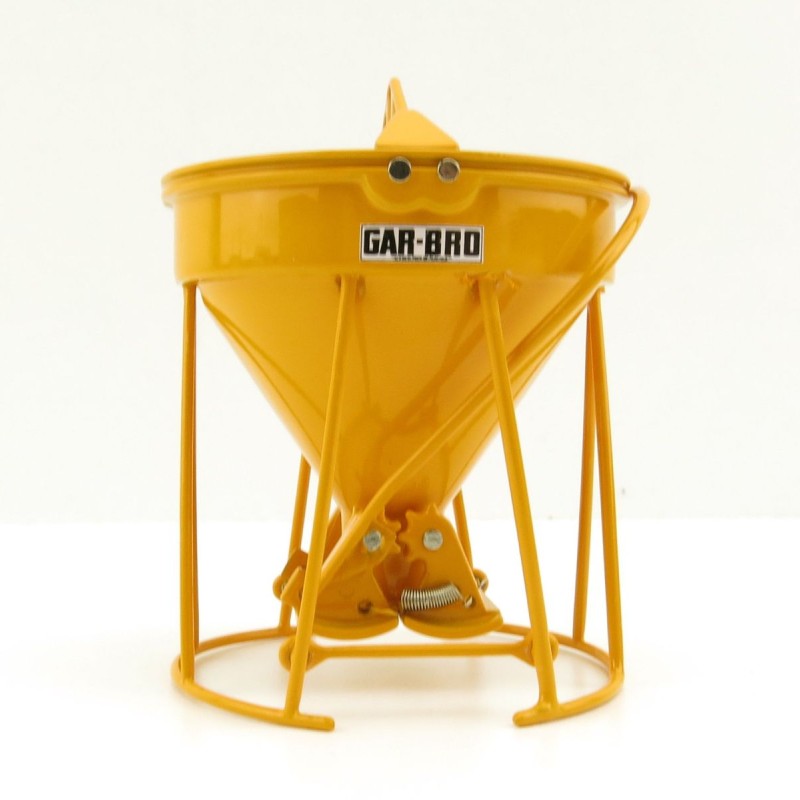 Weiss Brothers WBR002-1902 - Garbro Concrete Bucket - Round Gate - Yellow - Scale 1:50