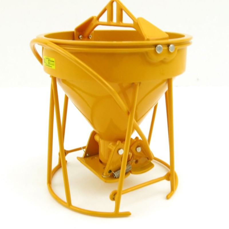 Weiss Brothers WBR002-1902 - Garbro Concrete Bucket - Round Gate - Yellow - Scale 1:50
