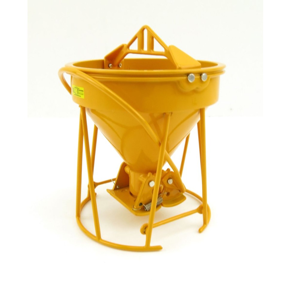 Weiss Brothers WBR002-1902 - Garbro Concrete Bucket - Round Gate - Yellow - Scale 1:50