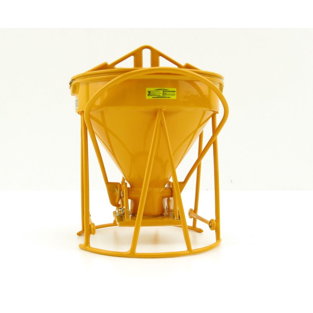 Weiss Brothers WBR002-1902 - Garbro Concrete Bucket - Round Gate - Yellow - Scale 1:50
