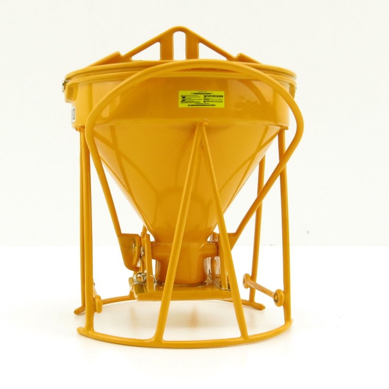 Weiss Brothers WBR002-1902 - Garbro Concrete Bucket - Round Gate - Yellow - Scale 1:50