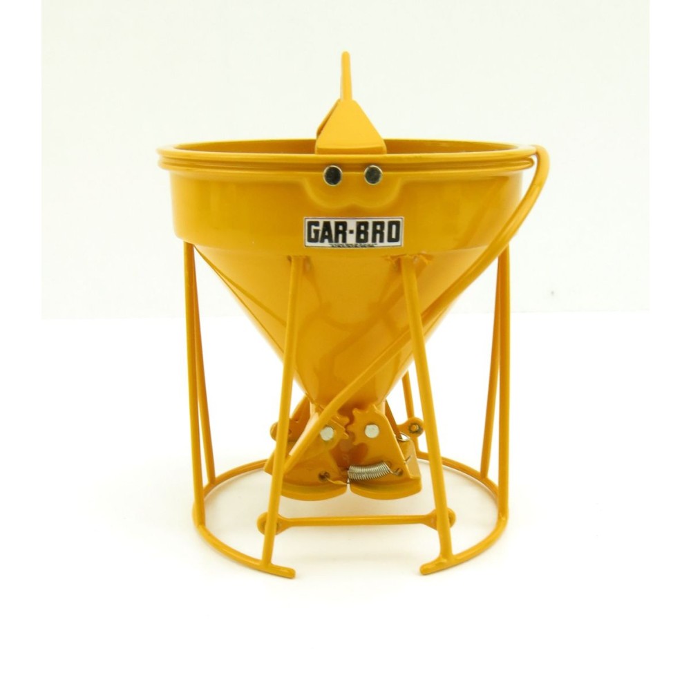 Weiss Brothers WBR002-1902 - Garbro Concrete Bucket - Round Gate - Yellow - Scale 1:50