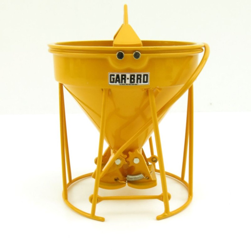 Weiss Brothers WBR002-1902 - Garbro Concrete Bucket - Round Gate - Yellow - Scale 1:50