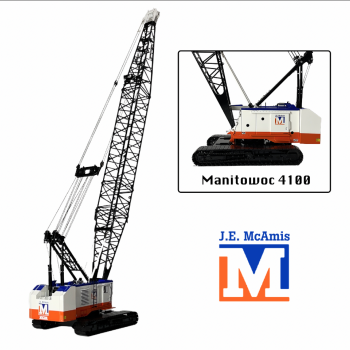 Weiss Brothers WBR030-1205 - Manitowoc 4100 - JE McAmis Crawler Crane 200 only - 1:50 Scale