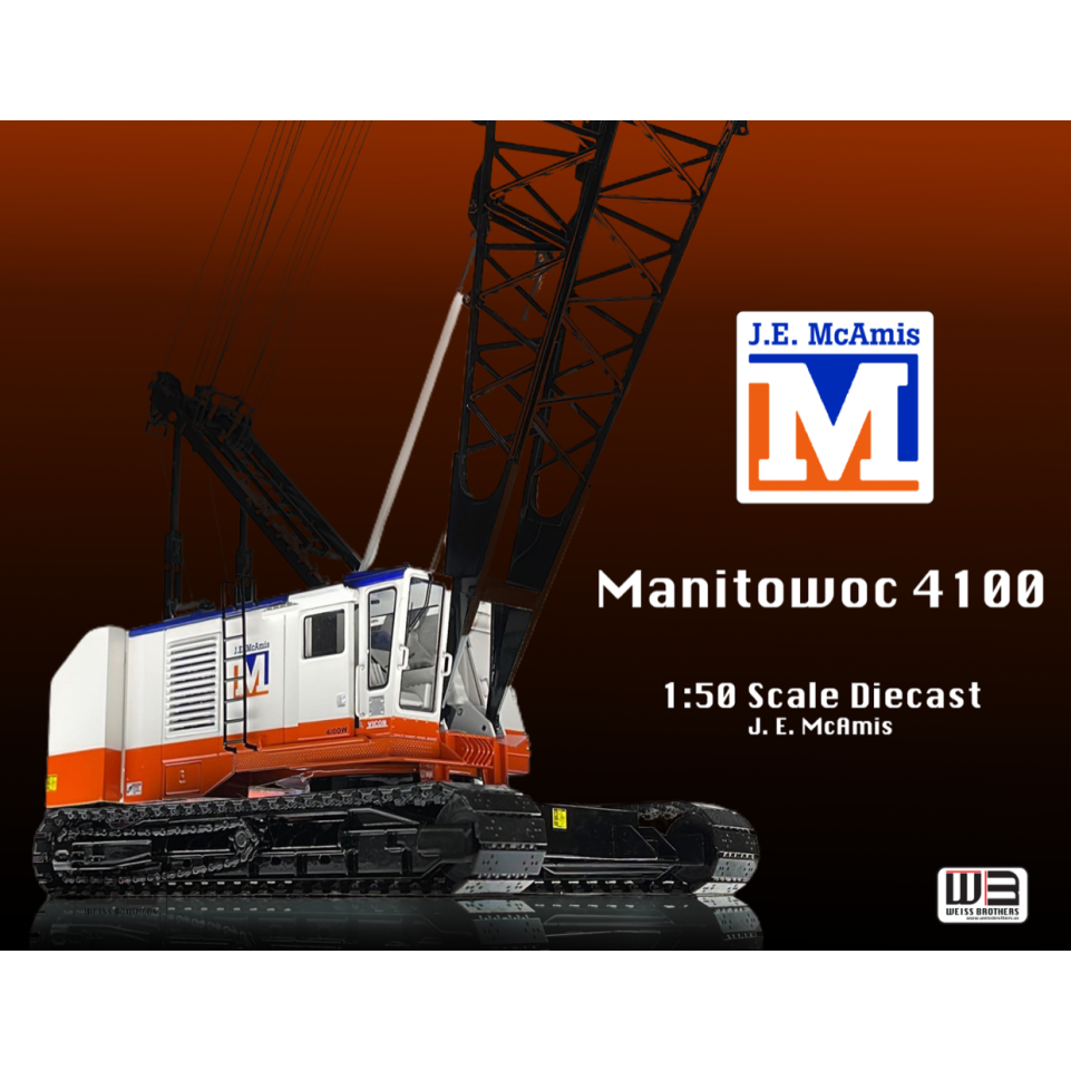 Weiss Brothers WBR030-1205 - Manitowoc 4100 - JE McAmis Crawler Crane 200 only - 1:50 Scale