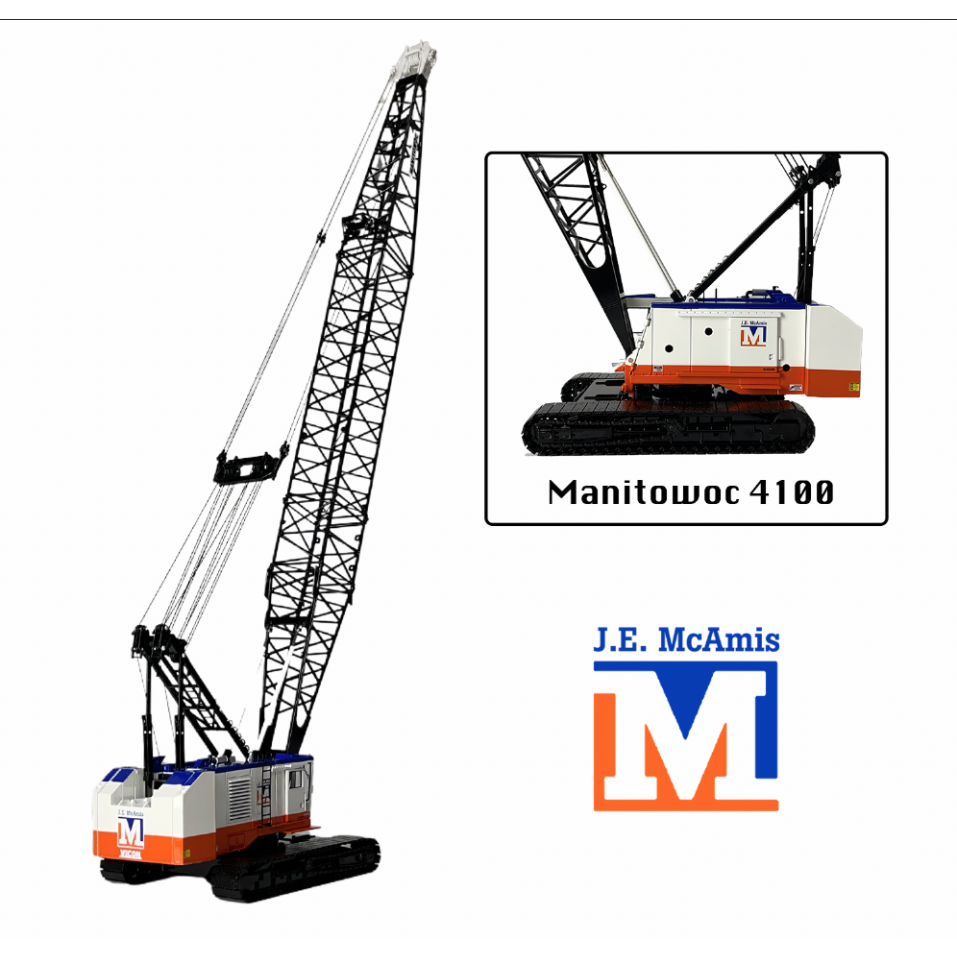 Weiss Brothers WBR030-1205 - Manitowoc 4100 - JE McAmis Crawler Crane 200 only - 1:50 Scale