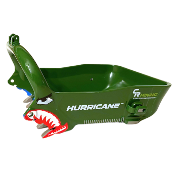 Weiss Brothers WBR032-4900 - CR Mining Dragline Bucket - Green Hurricane - 1:50 Scale