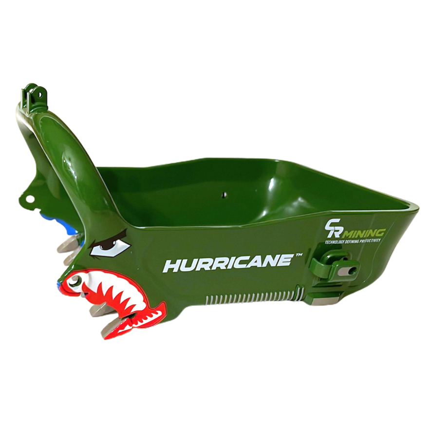 Weiss Brothers WBR032-4900 - CR Mining Dragline Bucket - Green Hurricane - 1:50 Scale