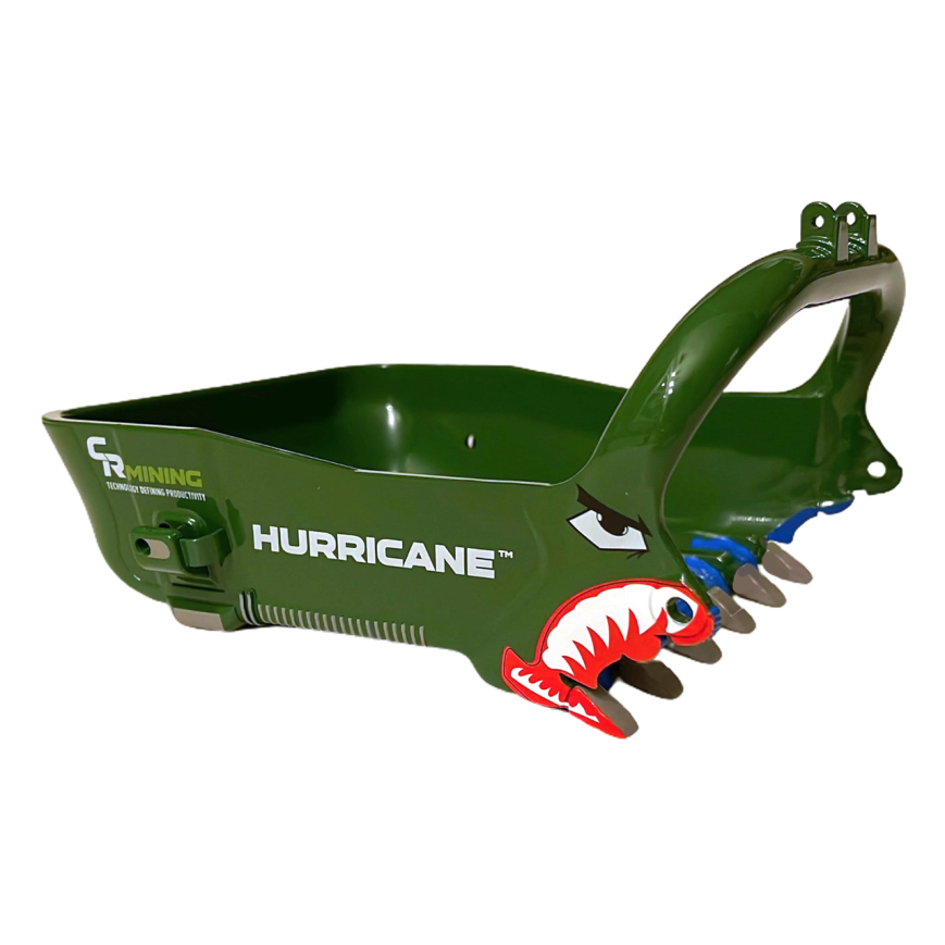 Weiss Brothers WBR032-4900 - CR Mining Dragline Bucket - Green Hurricane - 1:50 Scale