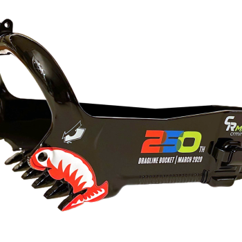 Weiss Brothers WBR032-4901 - CR Mining Dragline Bucket - 250th Bucket - 1:50 Scale