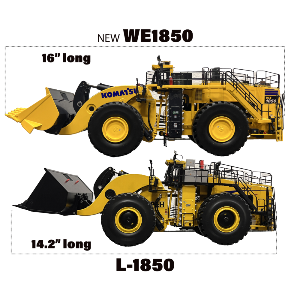 Weiss Brothers WBR034 - Large Komatsu WE1850 Wheel Loader - 1:50 Scale