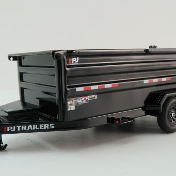 Weiss Brothers WBR035-1400 PJ Dump DM Trailer - Black - Scale 1:50