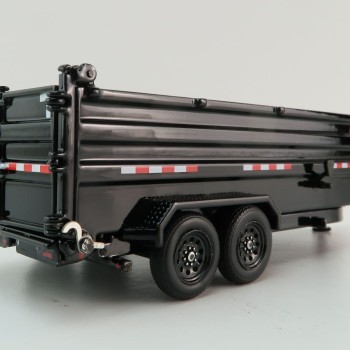 Weiss Brothers WBR035-1400 PJ Dump DM Trailer - Black - Scale 1:50