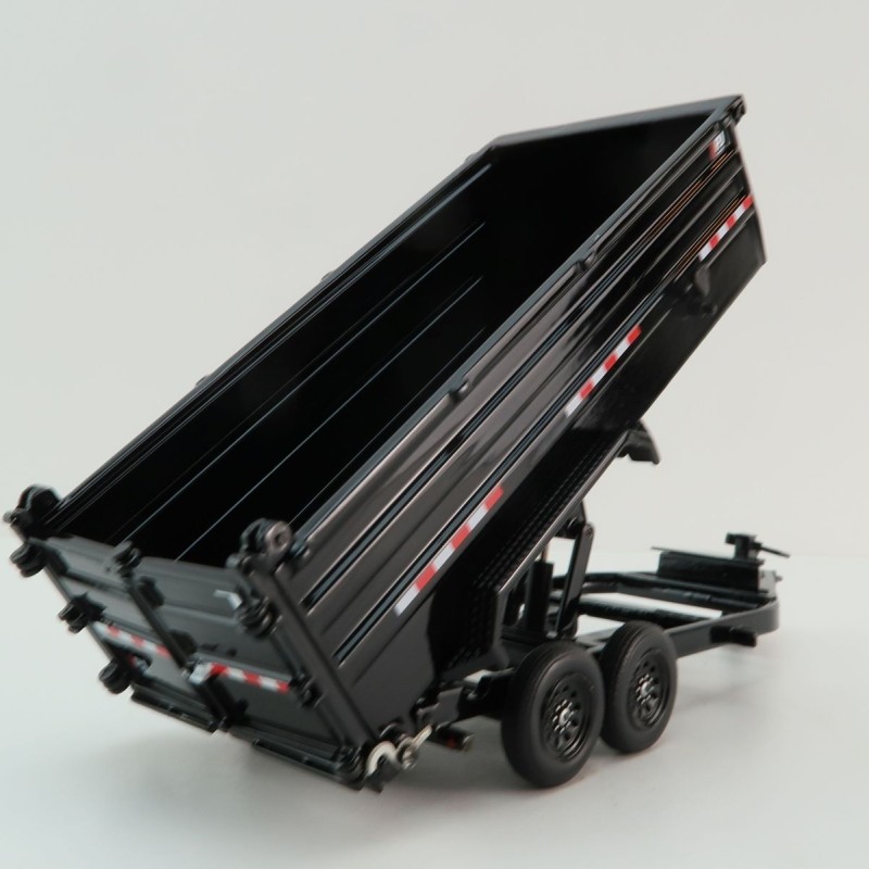 Weiss Brothers WBR035-1400 PJ Dump DM Trailer - Black - Scale 1:50