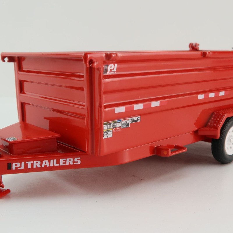 Weiss Brothers WBR035-1402 PJ Dump DM Trailer - Red - Scale 1:50