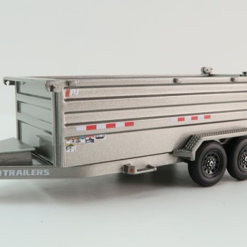 Weiss Brothers WBR035-1404 PJ Dump DM Trailer - Silver - Scale 1:50