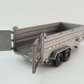 Weiss Brothers WBR035-1404 PJ Dump DM Trailer - Silver - Scale 1:50